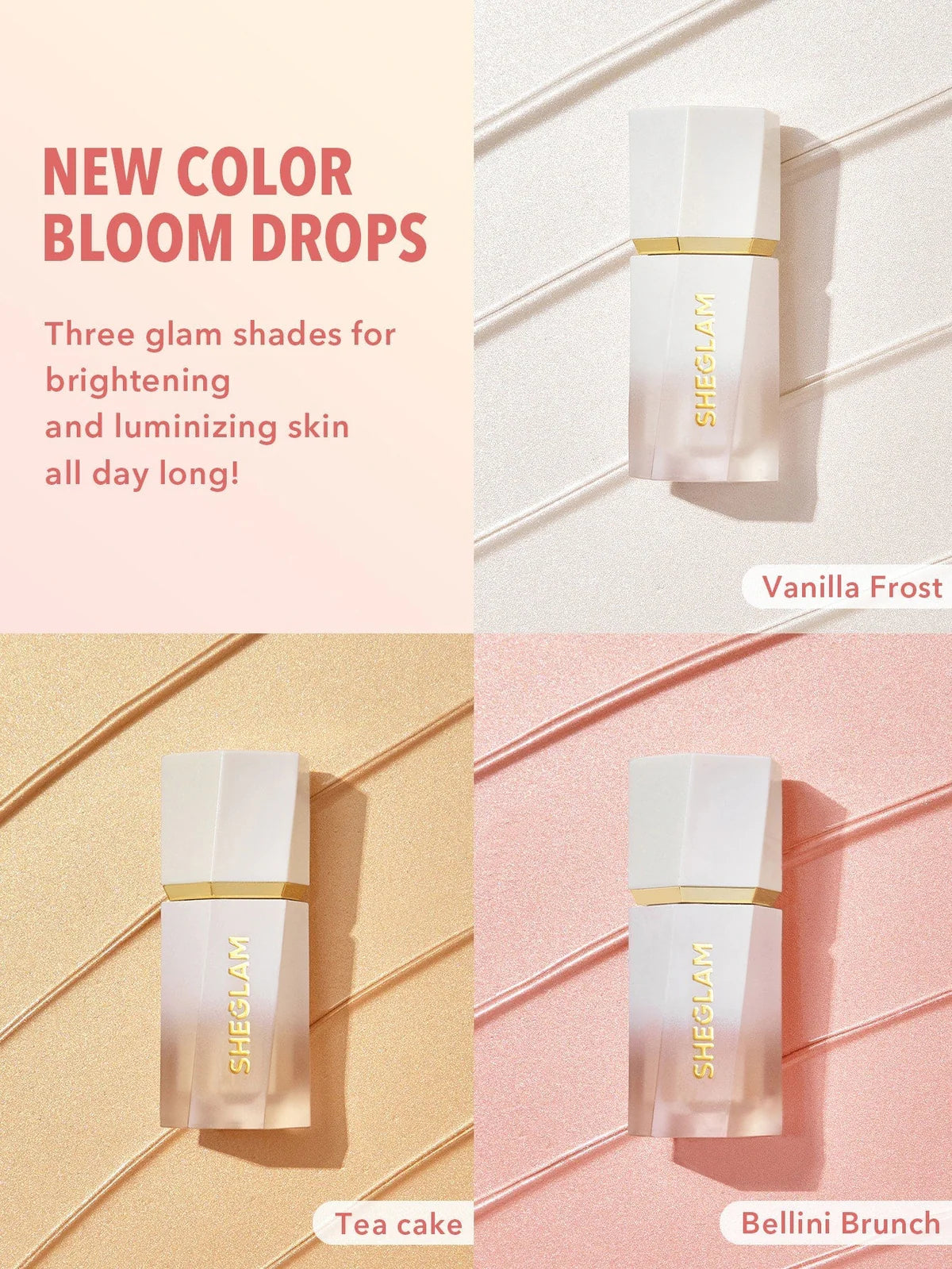 Glow Bloom highlighter ,liquid , champagne shimmer , radiant face , cream liquid illuminator , long lasting , Makeupstashpk