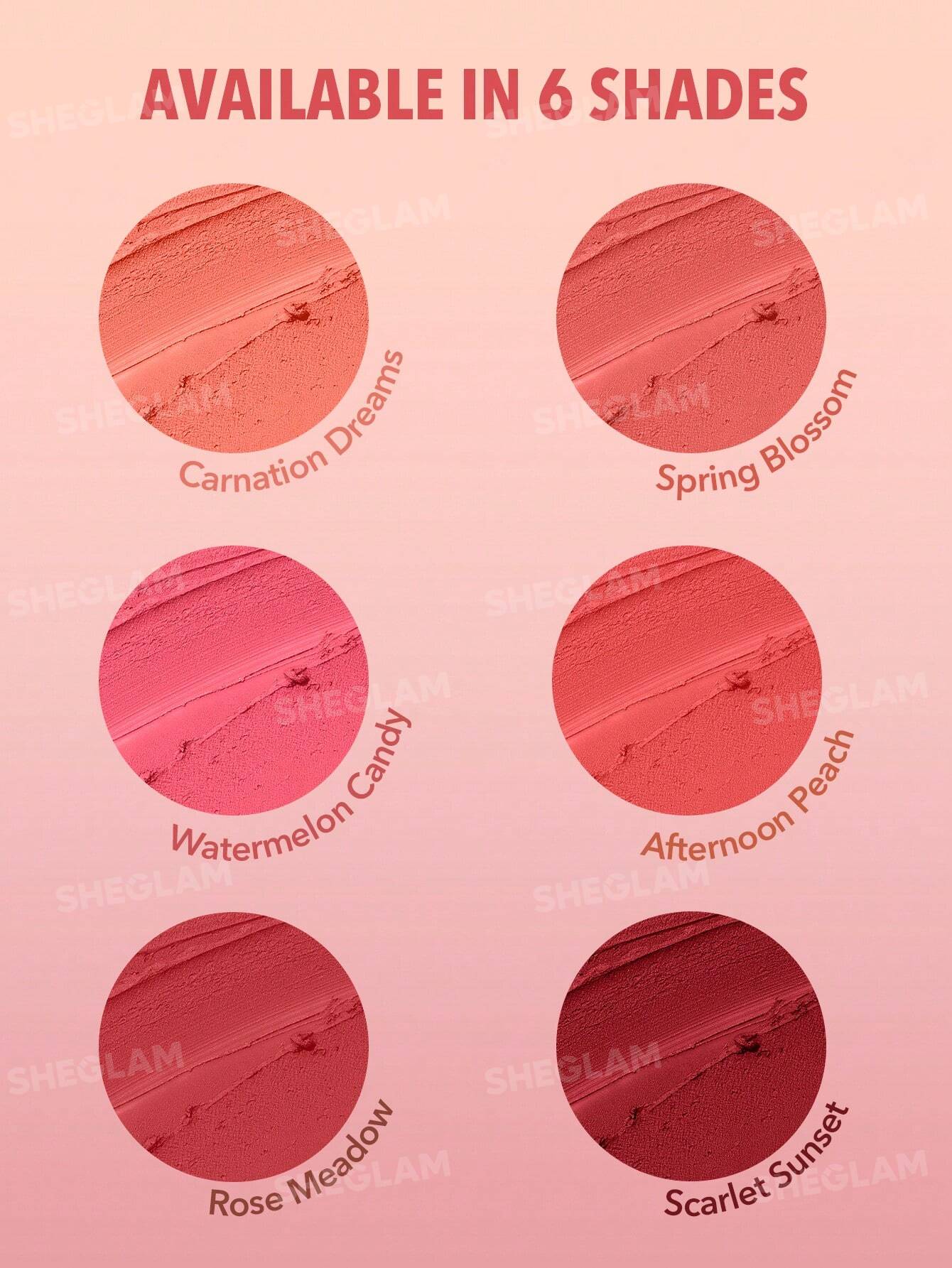 Sheglam,Blush,Lip tint, Hydrating,Creamy Blush,Blendable Color Jam,Makeupstashpk