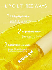 Sheglam,Hydrating,Lip Oil,Glossy Lips,Grapefruit Glow,Makeupstashpk