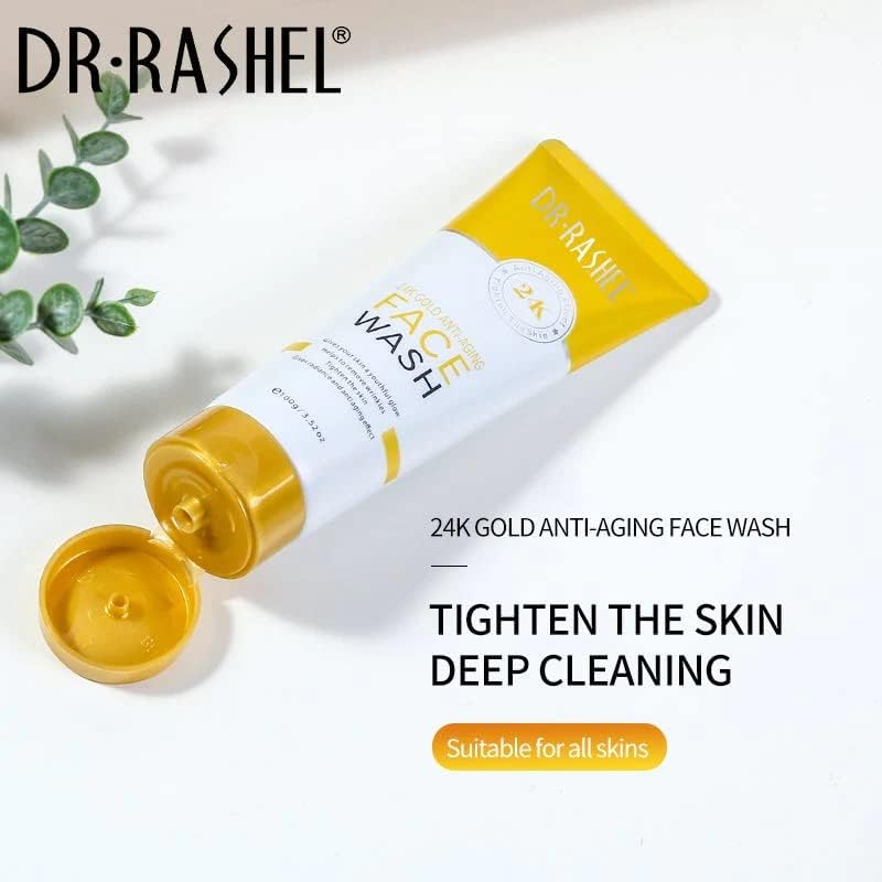 Anti-Aging Face Wash , Brightening , Firming Cleanser , Daily Facial Cleanser , Glowing Skin Face Wash , Gold Facial Wash , Makeupsatshpk