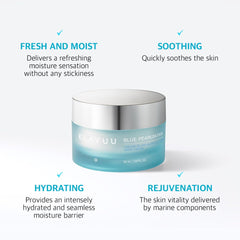 AQUA CREAM, Cooling Effect , Light Weight Texture, Hypoallergenic , Soothing , Wrinkle Care Cream , Niacinamide Makeupstashpk