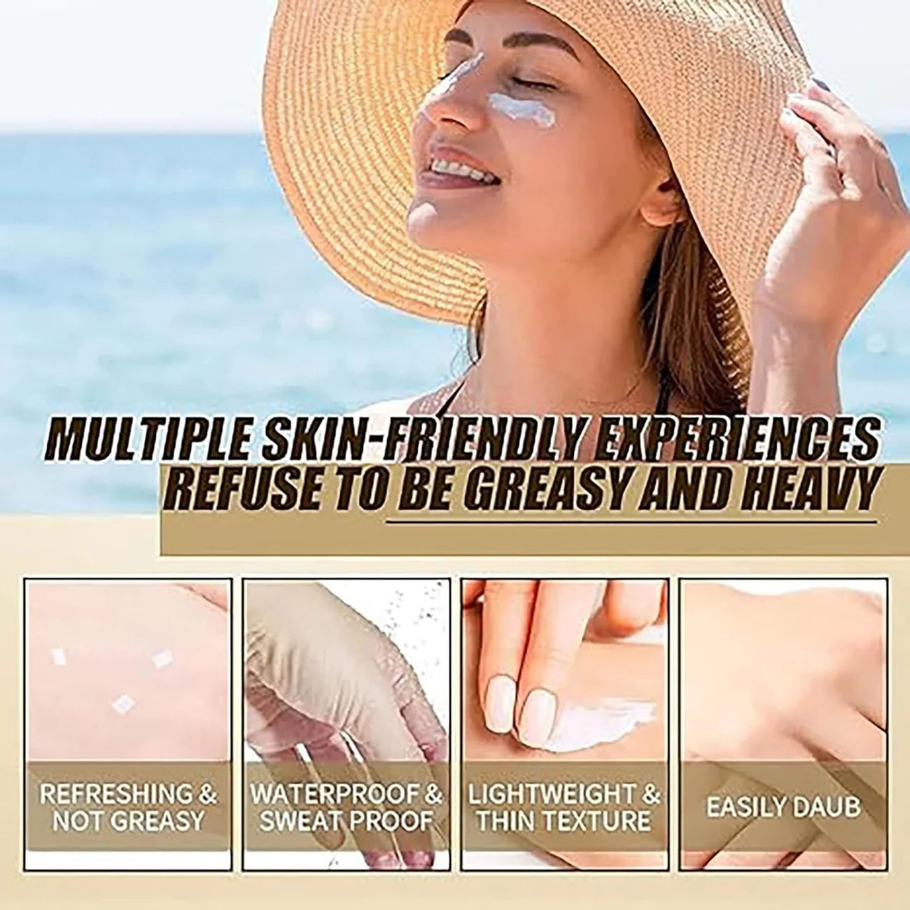 Serum-Light , Deeply Hydrating , Powerful UV Protection , No White Cast , Daily Face Sunscreen , Water Fit Sun Serum , Makeupstashpk