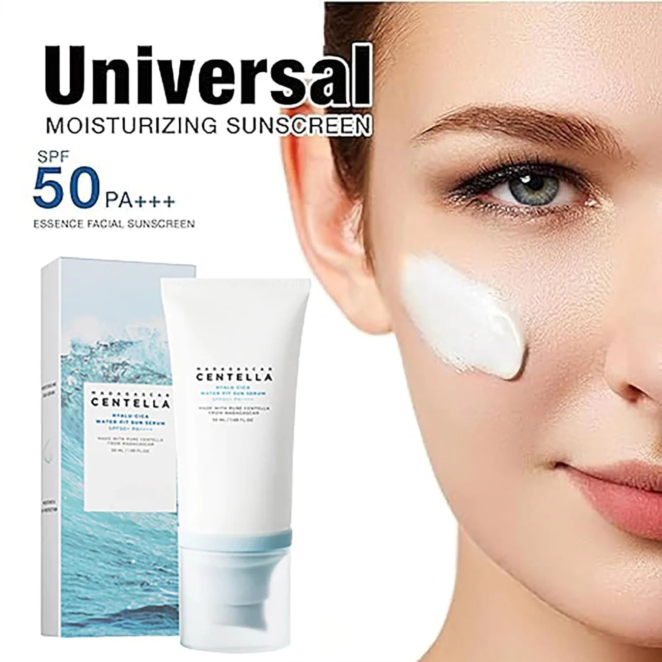 Serum-Light , Deeply Hydrating , Powerful UV Protection , No White Cast , Daily Face Sunscreen , Water Fit Sun Serum , Makeupstashpk