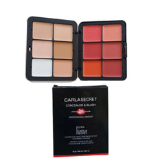 Carla Secret Cream Concealer & Blush – Professional 2-in-1 Full Coverage Makeup