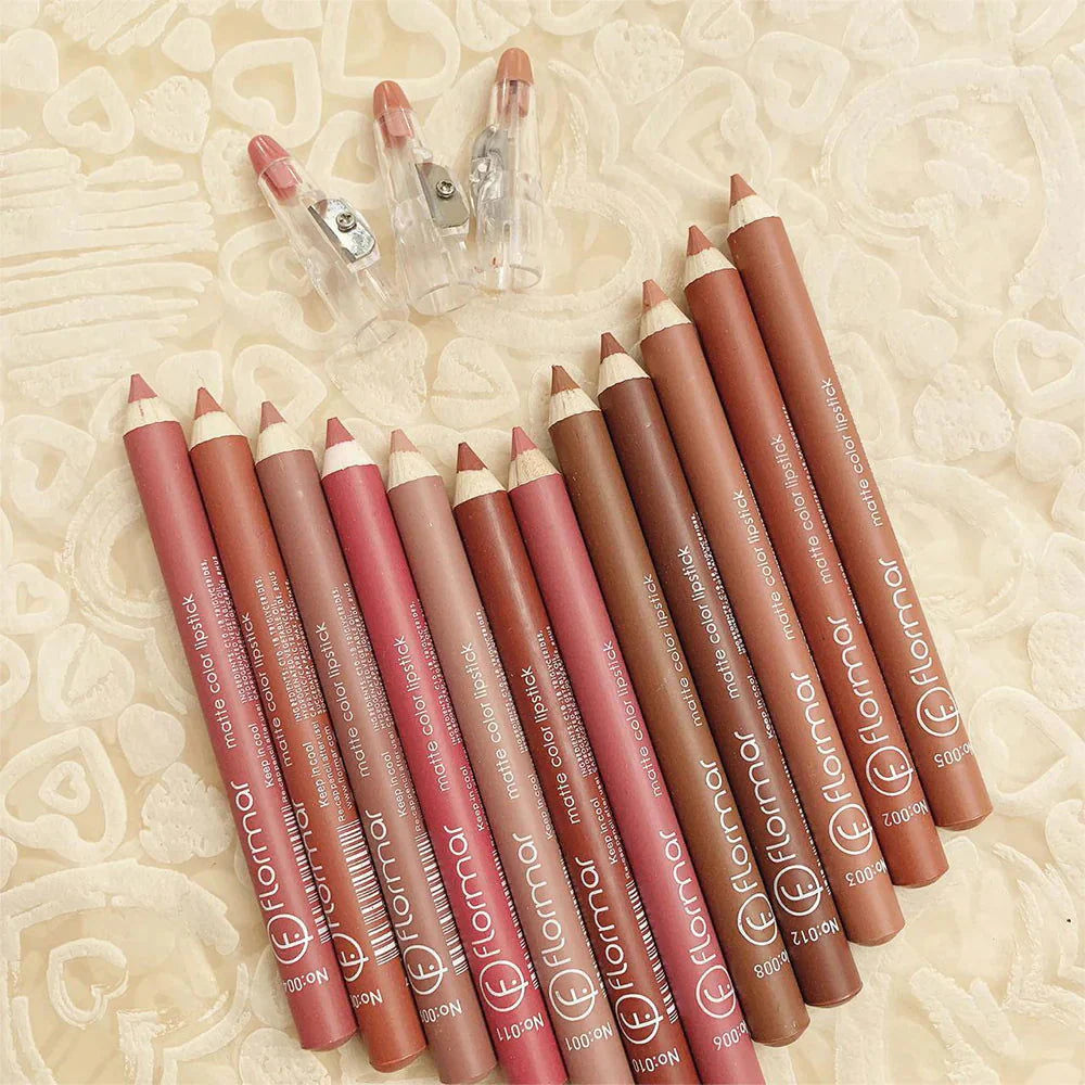 Long Lasting , Waterproof , Velvet Finish , Lip Crayon Set , Makeupstashpk