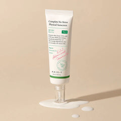 AXIS-Y Complete No-Stress Physical Sunscreen SPF50+ PA++++ 50ml – Mineral UV Protection for Sensitive Skin