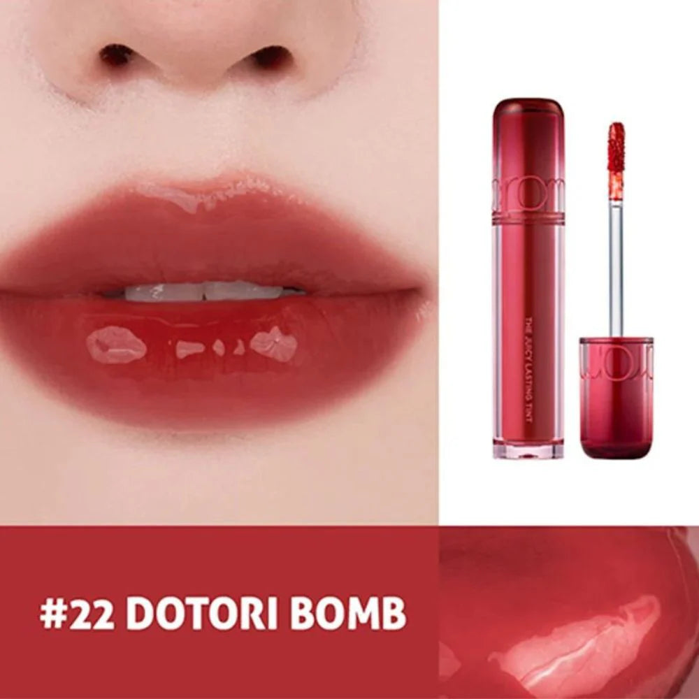 Korean lip tint , glossy Tint , juicy shine, peach coral color, long-lasting stain, fresh radiant lips, Makeupstashpk
