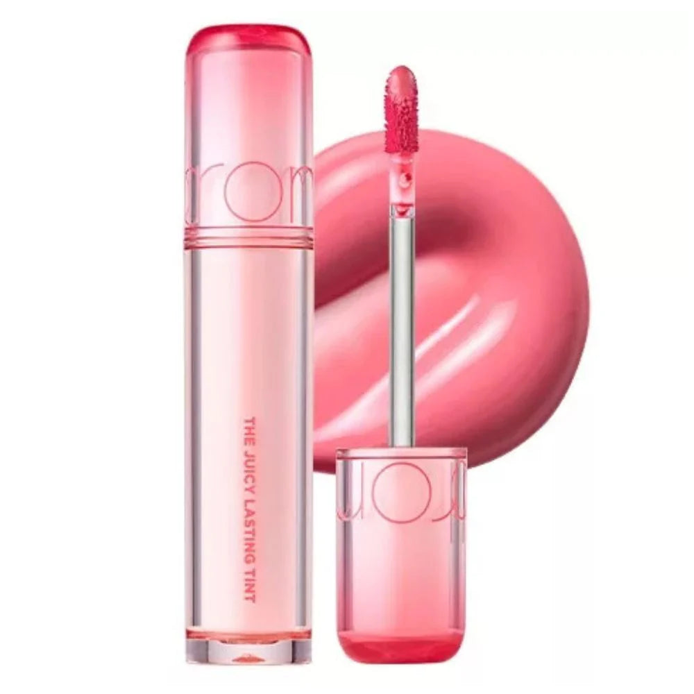 Korean lip tint , glossy Tint , juicy shine, peach coral color, long-lasting stain, fresh radiant lips, Makeupstashpk