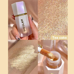 Glow Bloom highlighter ,liquid , champagne shimmer , radiant face , cream liquid illuminator , long lasting , Makeupstashpk
