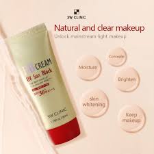 3W Clinic BB Cream UV Sun Block 50ml – Whitening, SPF Protection & Flawless Coverage