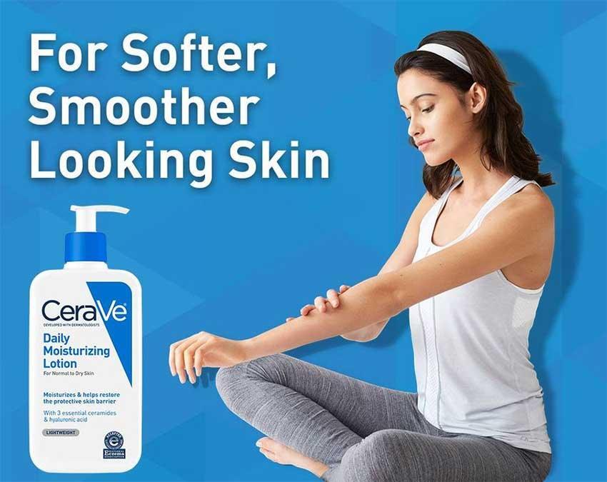 Daily Moisturizer, CeraVe Normal to Dry Skin, Ceramide Moisturizer, Hyaluronic Acid Lotion, Face and Body Lotion, Fragrance Free Moisturizer, Travel Size Moisturizer, Dermatologist Recommended Skincare, Hydrating Lotion , Makeustashpk