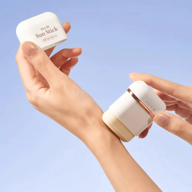 Sunstick , SPF , lightweight , Korean sunscreen stick , matte finish, no white cast, easy reapplication , daily sun protection , Makeupstashpk
