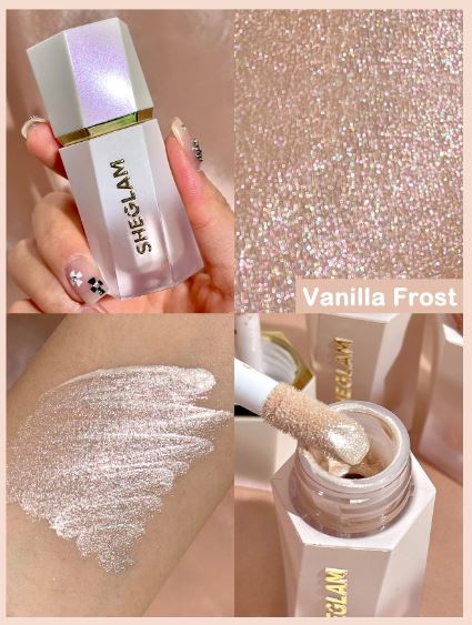 Glow Bloom highlighter ,liquid , champagne shimmer , radiant face , cream liquid illuminator , long lasting , Makeupstashpk