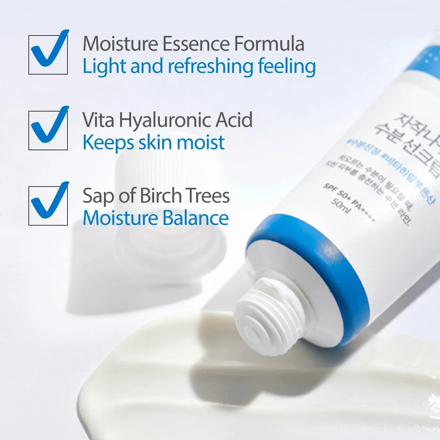 No White Cast Sunscreen , Daily Moisturizing , Sensitive Skin , Hydrating Face , SPF50+ PA++++ , Makeupstashpk