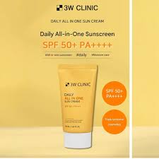 3W Clinic Daily All In One Sun Cream 50ml – SPF Protection & Moisturizing Sunscreen