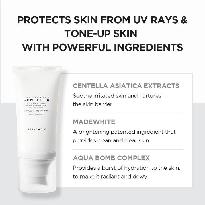 Brightening Sunscreen , Soothing , Tone Up Sunscreen , Non Greasy , Sensitive Skin , Makeupstashpk