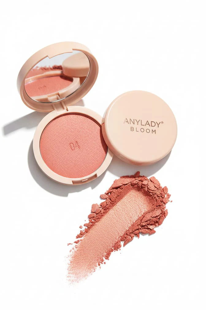 AnyLady Baked Blusher Boom – Silky Radiant Baked Powder Blush (4 Stunning Shades)