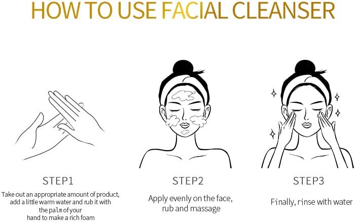 Anti-Aging Face Wash , Brightening , Firming Cleanser , Daily Facial Cleanser , Glowing Skin Face Wash , Gold Facial Wash , Makeupsatshpk