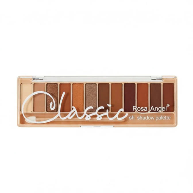 Classic Rosa Angel Eyeshadow Palette – 12 Highly Pigmented Matte & Shimmer Shades