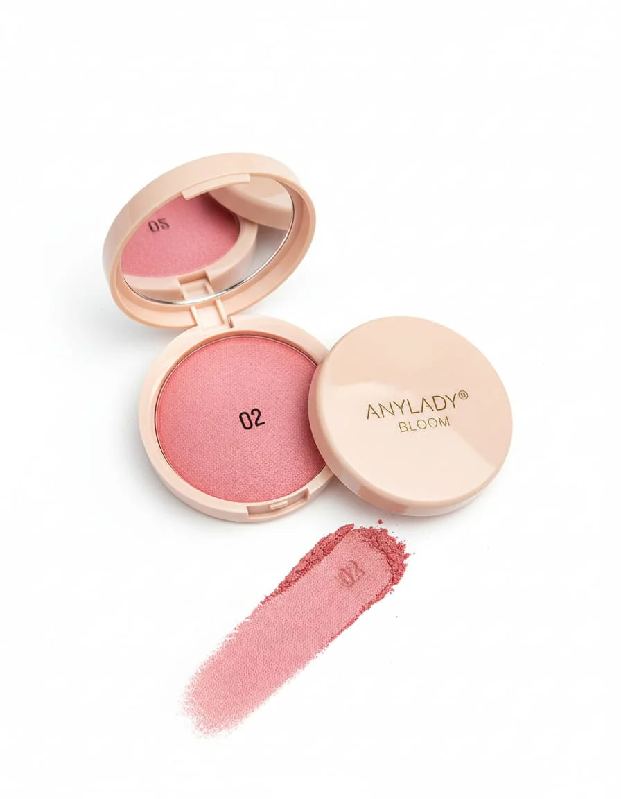 AnyLady Baked Blusher Boom – Silky Radiant Baked Powder Blush (4 Stunning Shades)