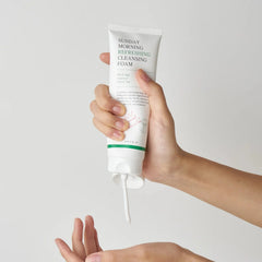 AXIS-Y Sunday Morning Refreshing Cleansing Foam 120ml – Gentle pH Balancing Korean Cleanser for Sensitive Skin