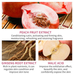 Bioaqua Peach Extract Fruit Acid Exfoliating Face Gel Cream – Gentle AHA Peeling & Brightening Moisturizer
