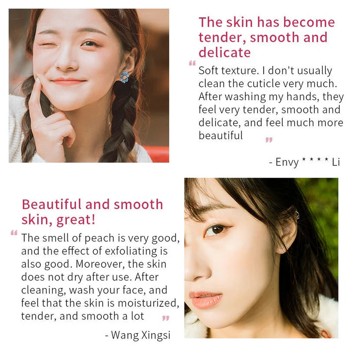 Bioaqua Peach Extract Fruit Acid Exfoliating Face Gel Cream – Gentle AHA Peeling & Brightening Moisturizer