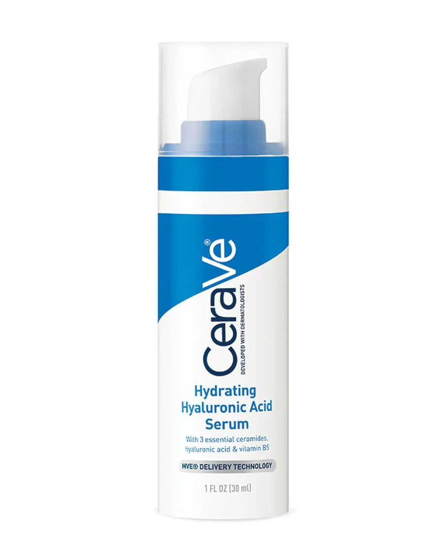 CeraVe Hydrating Serum, Hyaluronic Acid Face Serum, Ceramide Serum, Vitamin B5 Serum, Fragrance Free Serum, Hydrating Skincare, Dermatologist Recommended Serum, Dry Skin Serum, Moisturizing Face Serum , Makeupstashpk