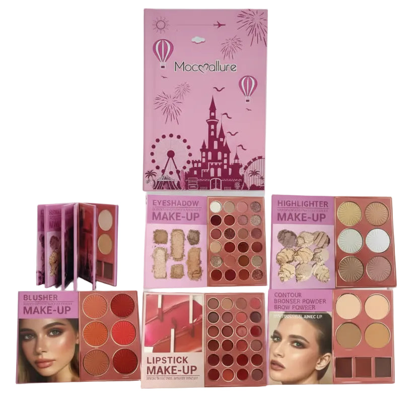 book palette, beginner makeup , complete beauty palette , glam looks, Travel-friendly, highly pigmented, Makeup Kit , Makeupstashpk