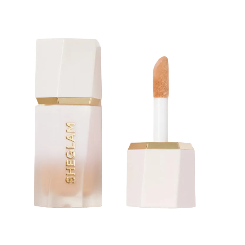 Glow Bloom highlighter ,liquid  , champagne shimmer , radiant face , cream liquid illuminator , long lasting , Makeupstashpk
