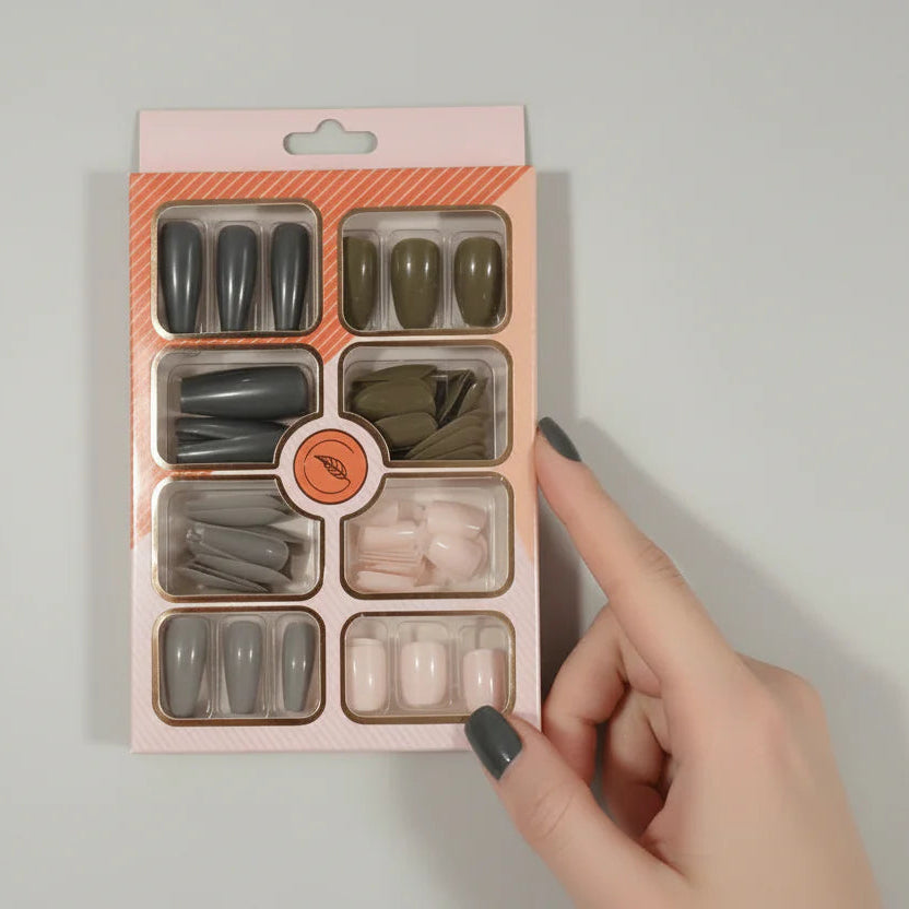 Stick On Nails, Press-On Nails, Dip Color Nails, Nail Art Set, Easy Manicure, Salon-Quality Nails, Reusable Stick On Nails, Home Manicure, Nail Colors Set, Trendy Nail Designs