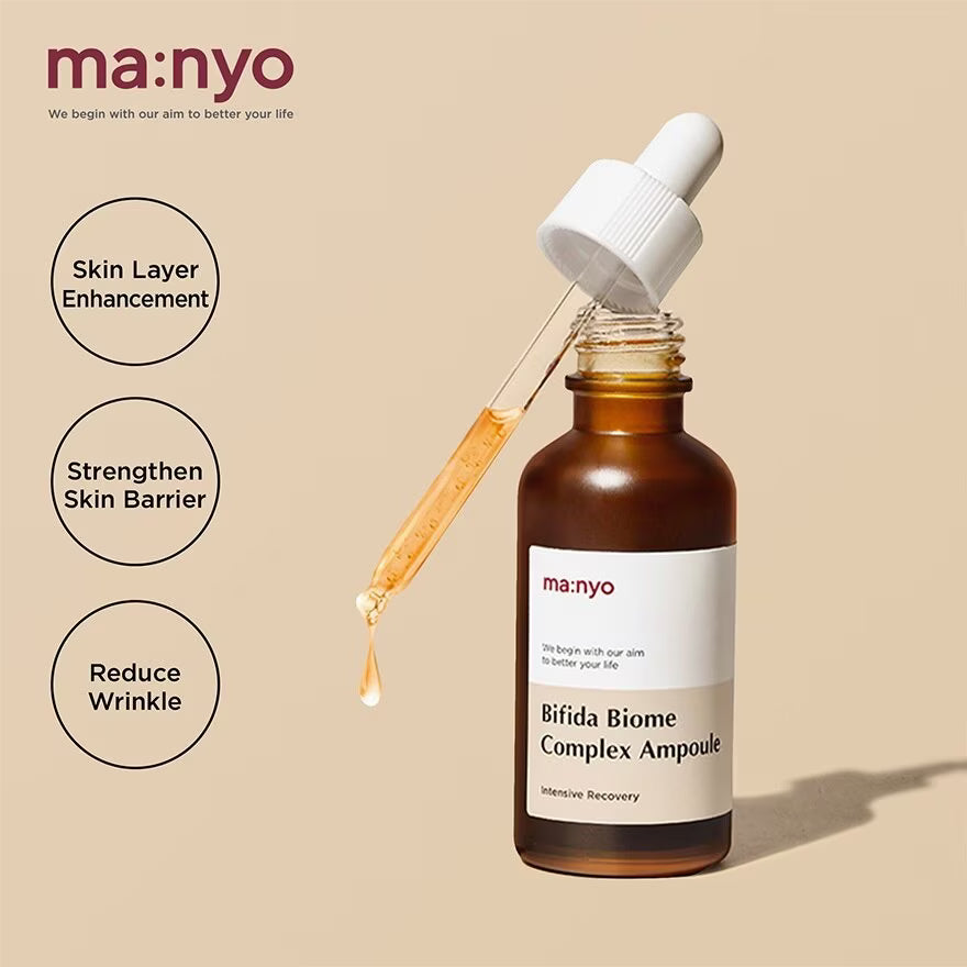 Korean ampoule, Skin Barrier Repair Herum, Probiotic Skincare Serum, hydrating Ampoule, Sensitive Skin Serum, Anti-aging Korean serum, K-beauty Ampoule, Manyo skincare , Makeupsatshpk