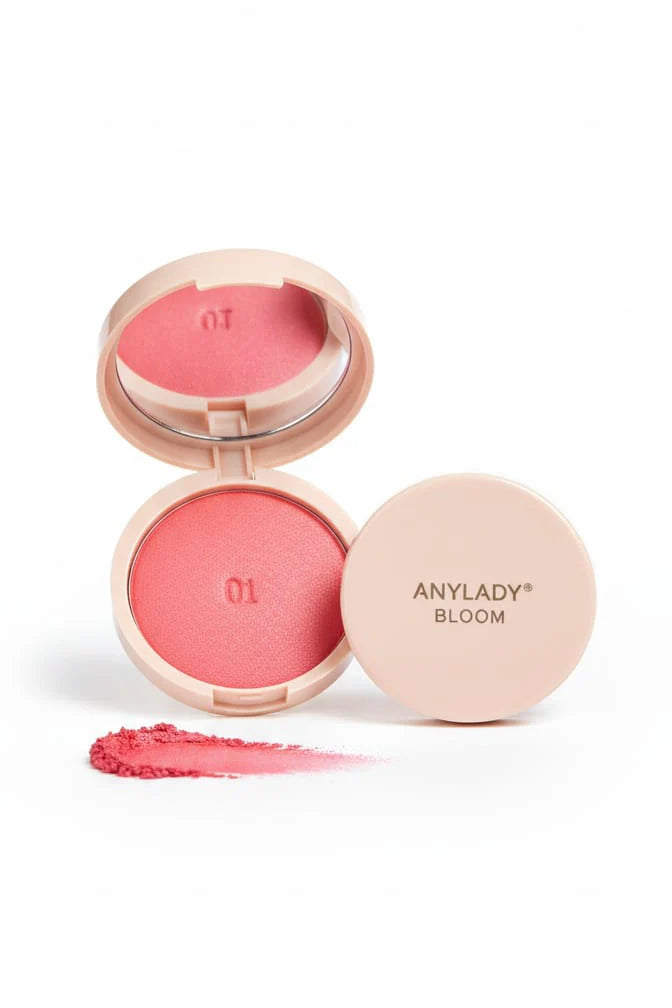 AnyLady Baked Blusher Boom – Silky Radiant Baked Powder Blush (4 Stunning Shades)