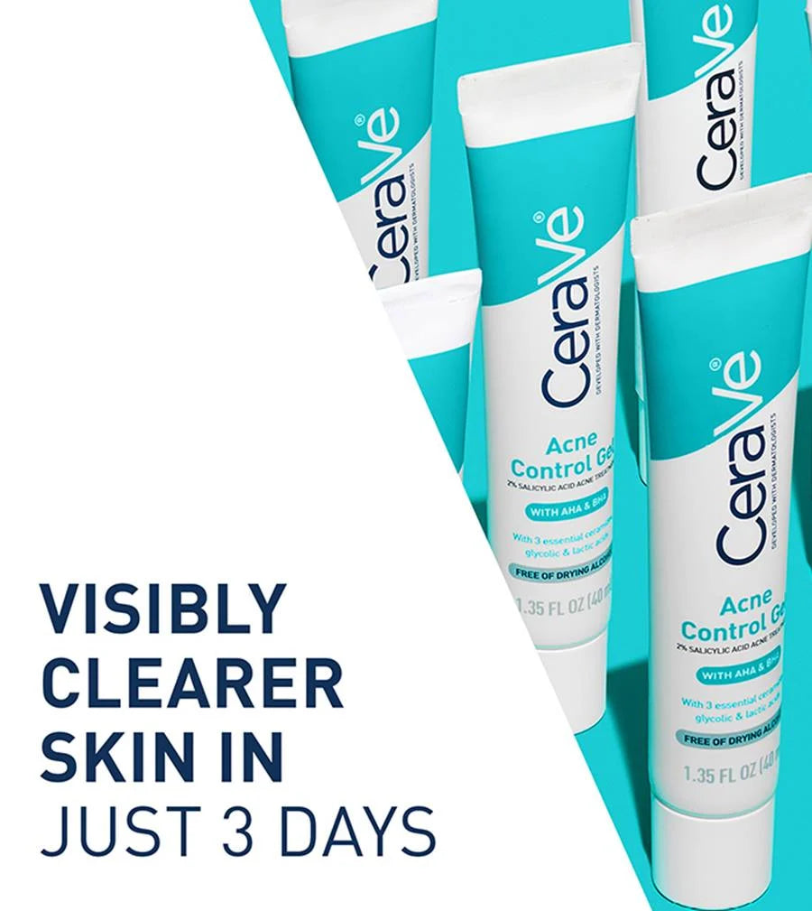 CeraVe Blemish Control Gel 40ml – Salicylic Acid Acne Treatment & Pore Refining Gel