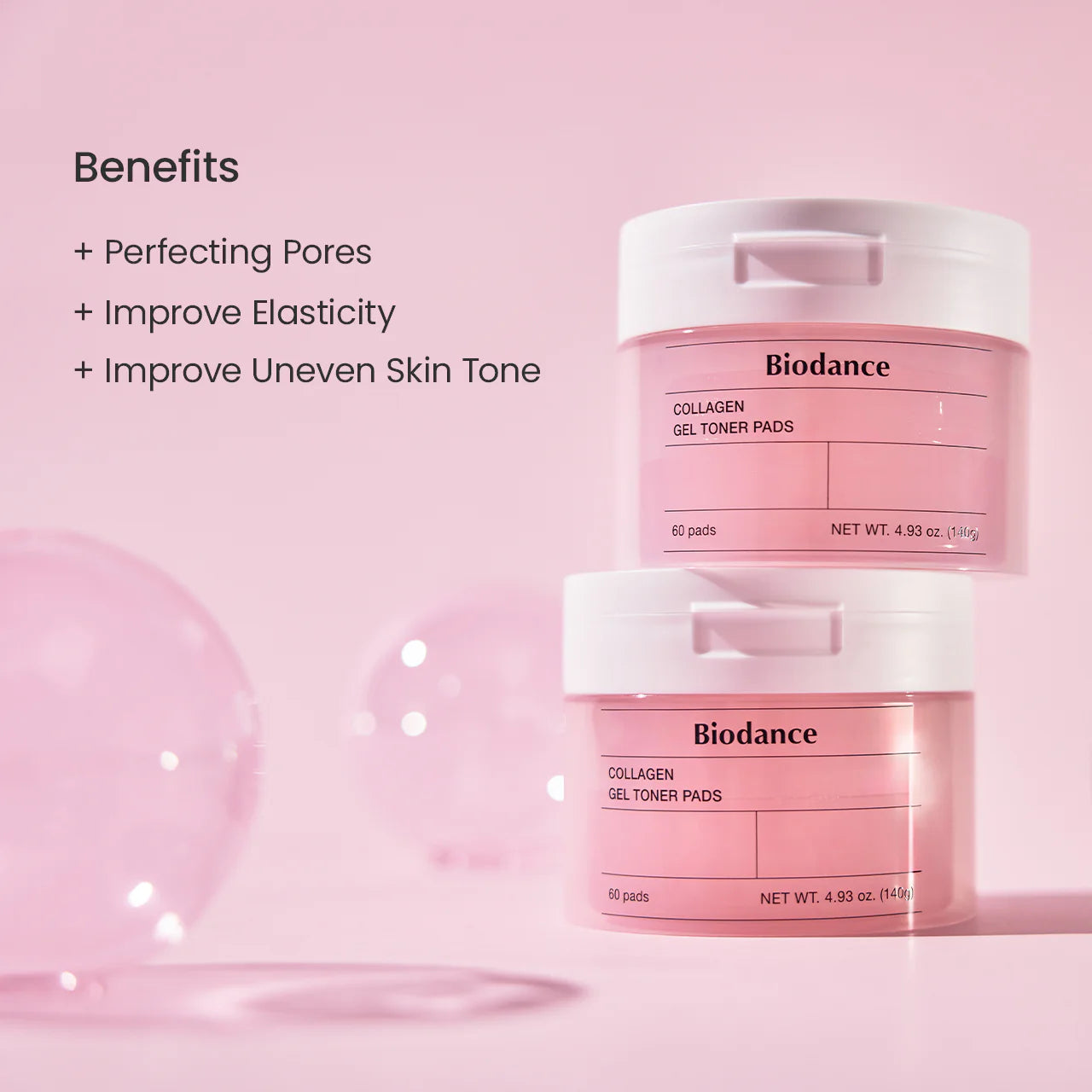 Biodance Collagen Gel Toner Pad 60 Pads – Hydrating & Firming Pre-Soaked Facial Pads