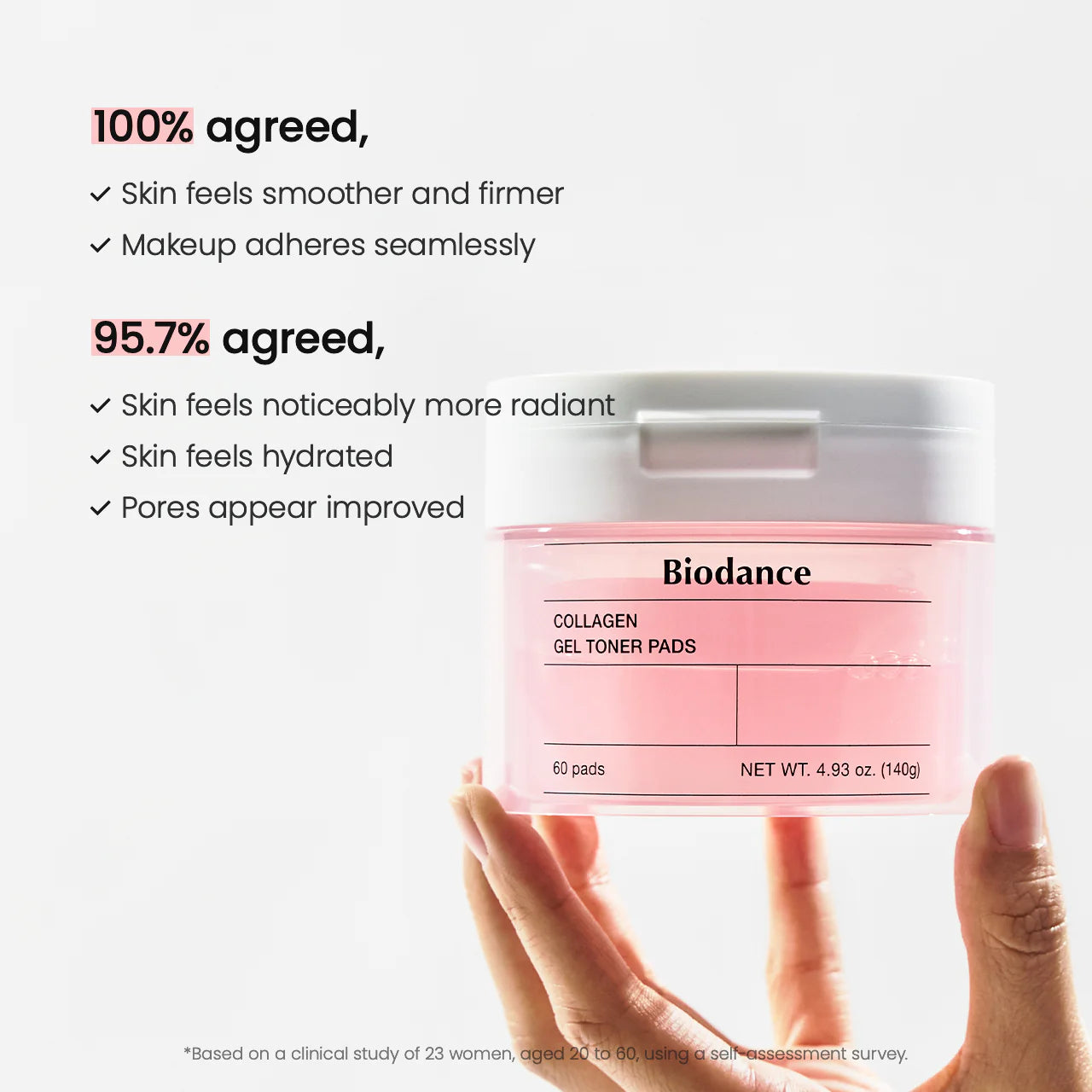 Biodance Collagen Gel Toner Pad 60 Pads – Hydrating & Firming Pre-Soaked Facial Pads