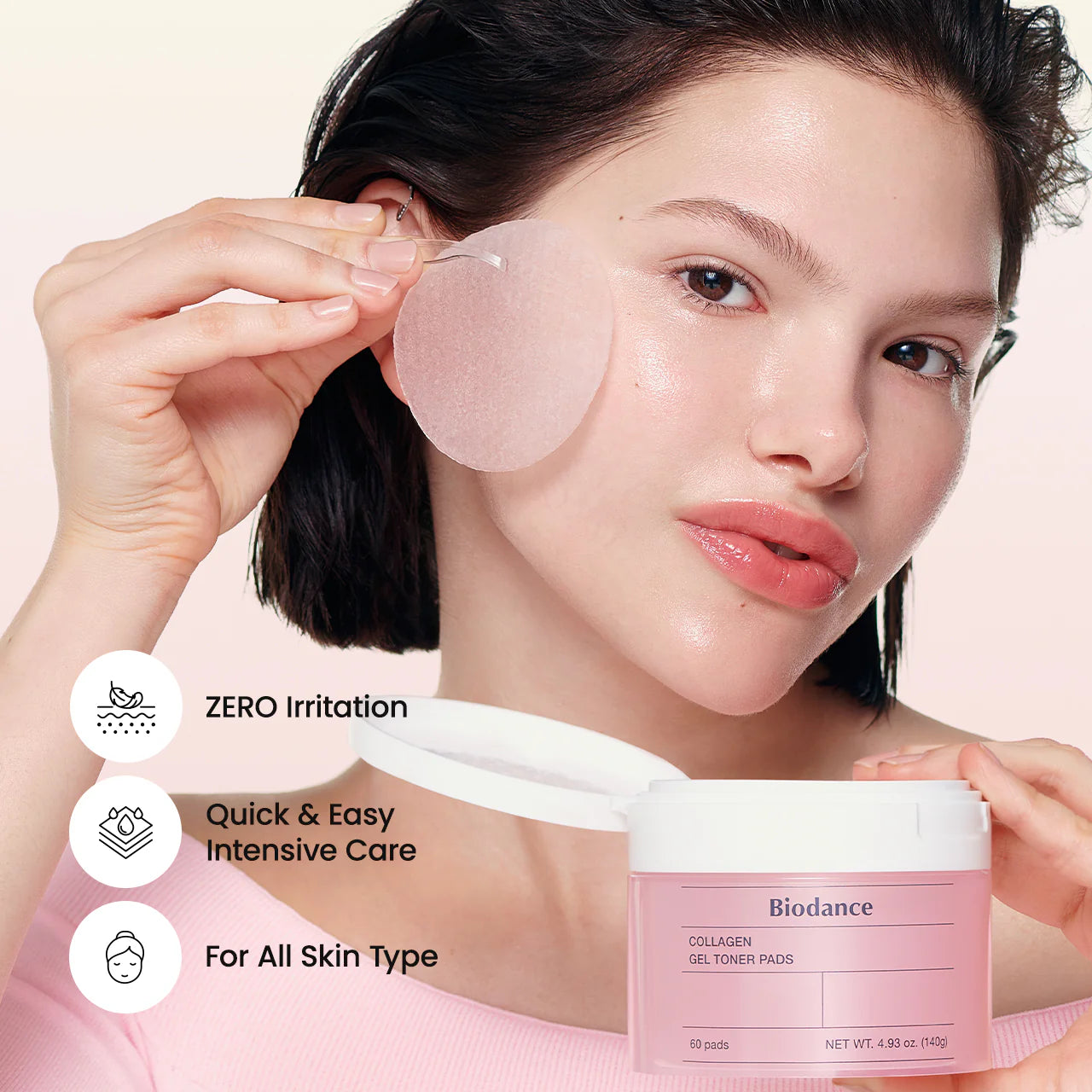 Biodance Collagen Gel Toner Pad 60 Pads – Hydrating & Firming Pre-Soaked Facial Pads
