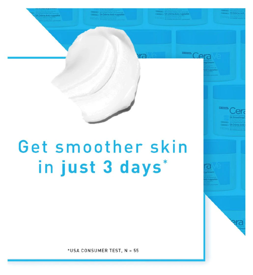 CeraVe,Smoothing Cream,Cerave Skincare,SA Body Cream,Body Cream for Bumpy Skin,Makeupstashpk