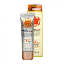 3W Clinic Intensive Sun BB Cream 50ml – SPF Protection, Whitening & Anti-Wrinkle Coverage