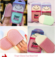 Sweet Beauty Finger Sleeve Face Wash Puff | Soft Exfoliating Cleansing Sponge