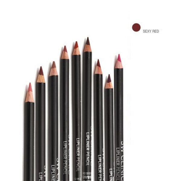 3W Clinic Wood Lip Liner Pencil 01 Fusion Wine – Long-Lasting Waterproof Lip Contour Pencil