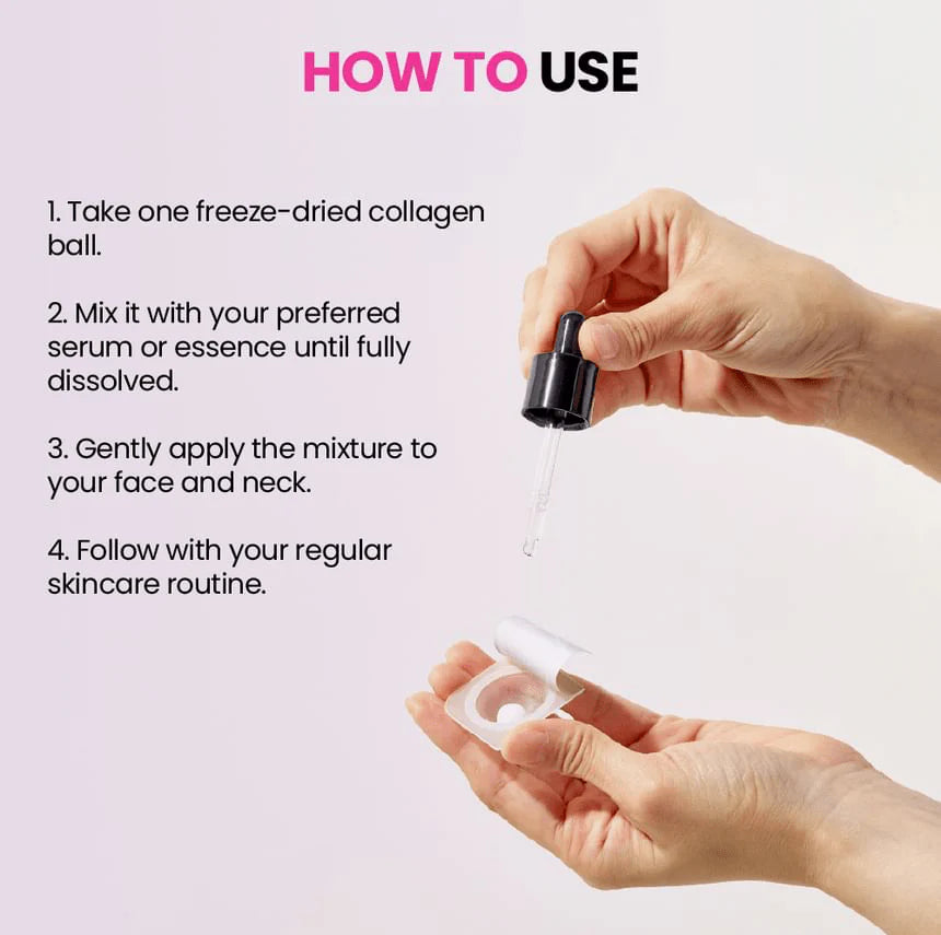 Boosting ball, Collagen Capsule Serum, Korean collagen skincare, Skin elasticity treatment,Wrinkle repair capsule , skincare capsules , Makeupstashpk