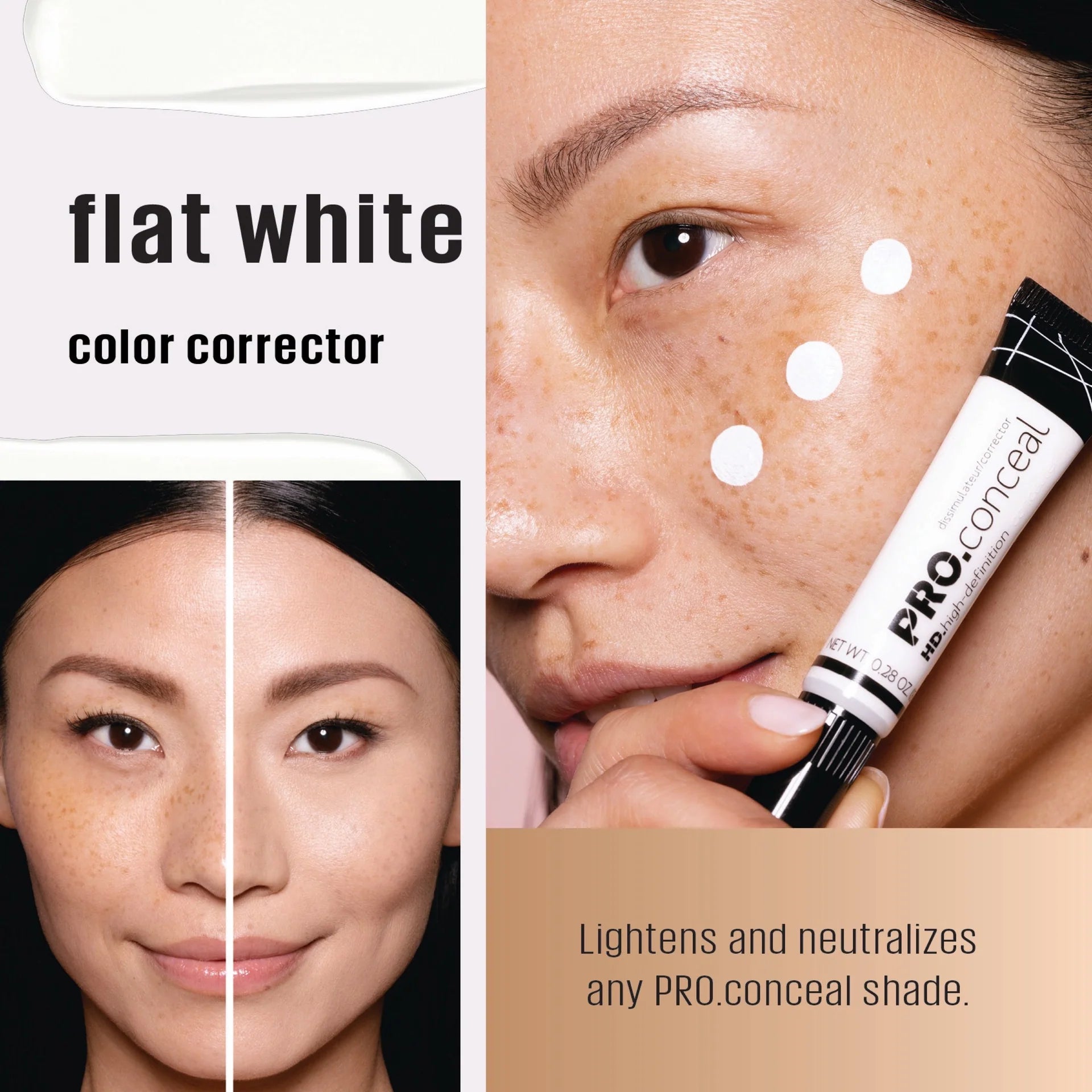 L.A. Girl Pro Conceal HD Concealer – Flat White | Highlighting & Lightening Mixer